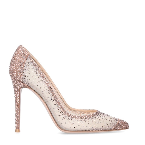 Gianvito Rossi 4500 Crystal Embellished organza silk Rania Pumps/Heels105 US9 - Picture 9 of 12